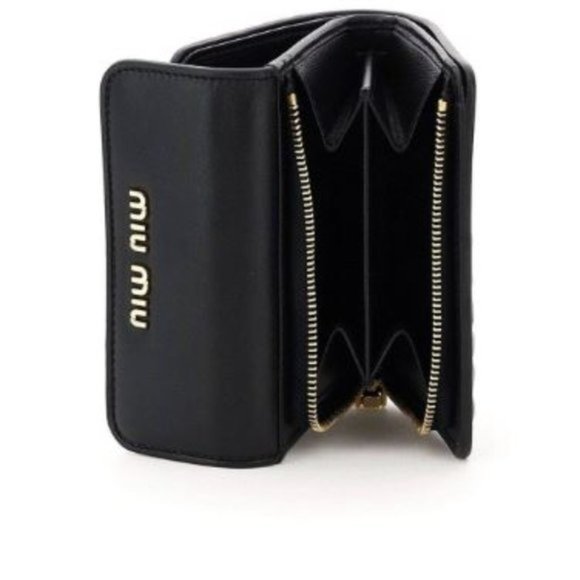 NWOT MIU MIU leather wallet  black - Picture 7 of 7